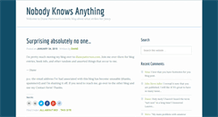 Desktop Screenshot of nobody-knows-anything.com